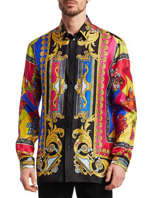 cheap versace shirts for men|versace long sleeve shirt men.